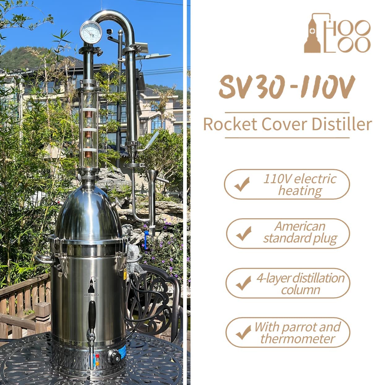 SV30s  Distiller - Hooloo Distilling Equipment Supply