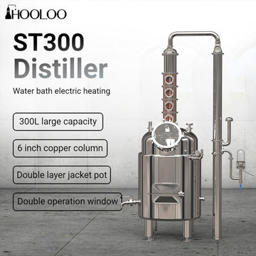 ST300 Water Bath Heating Distiller Double Jacket - Hooloo Distilling Equipment Supply