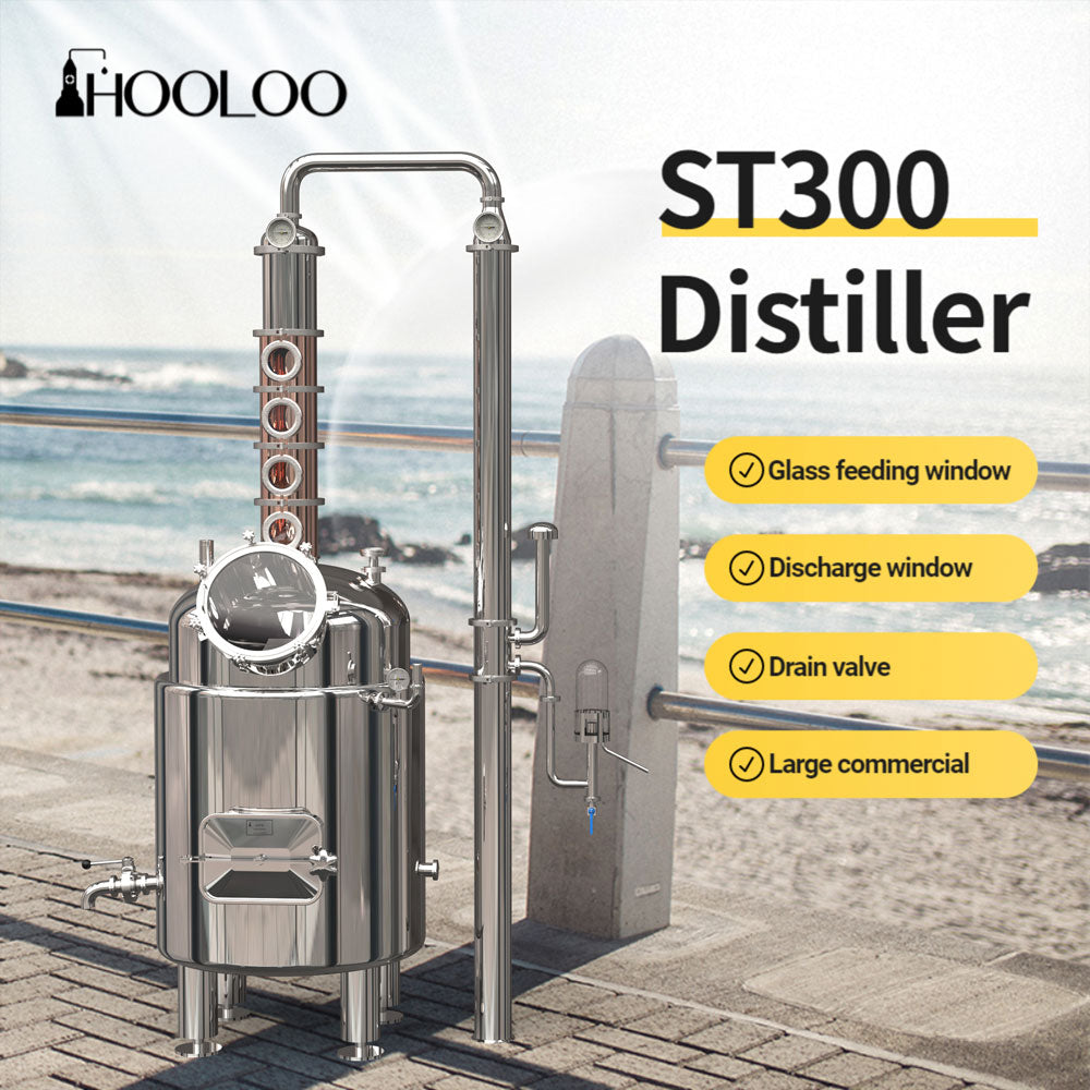 ST300 Water Bath Heating Distiller Double Jacket - Hooloo Distilling Equipment Supply