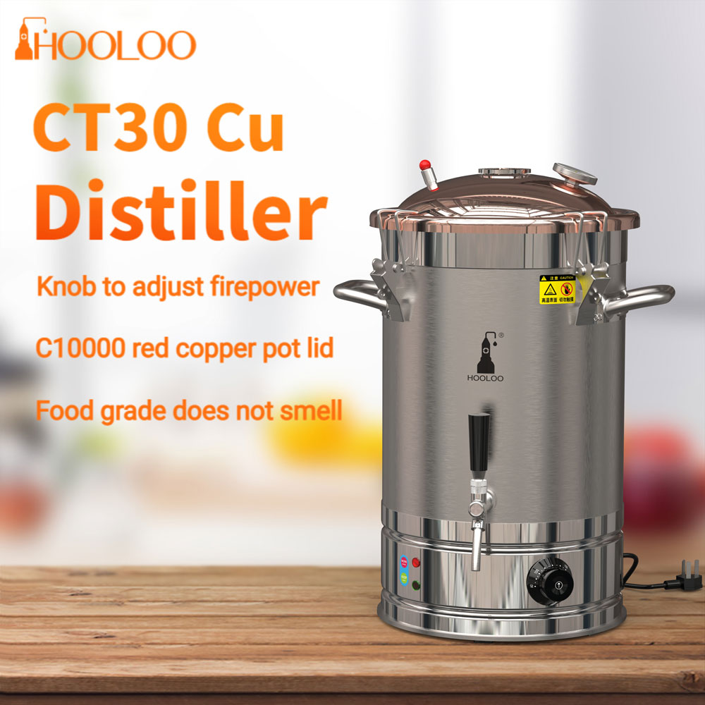 30L HOOLOO Distiller Brewer(CT30Cu) - Hooloo Distilling Equipment Supply
