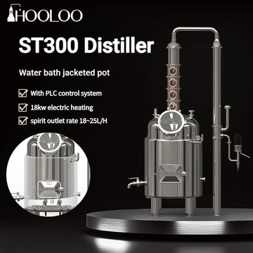 ST300 Water Bath Heating Distiller Double Jacket - Hooloo Distilling Equipment Supply