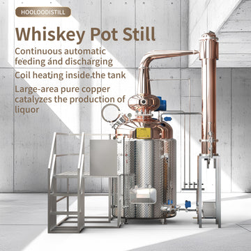 2000L Copper Elevation Lynn Arm Wash/Pot Still Whiskey Distiller