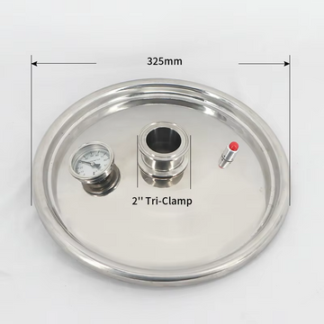 φ325mm-2 inch Tri-Clamp(For 20/22/25/30L Pot) Distiller Stainless Steel Lid/Cover