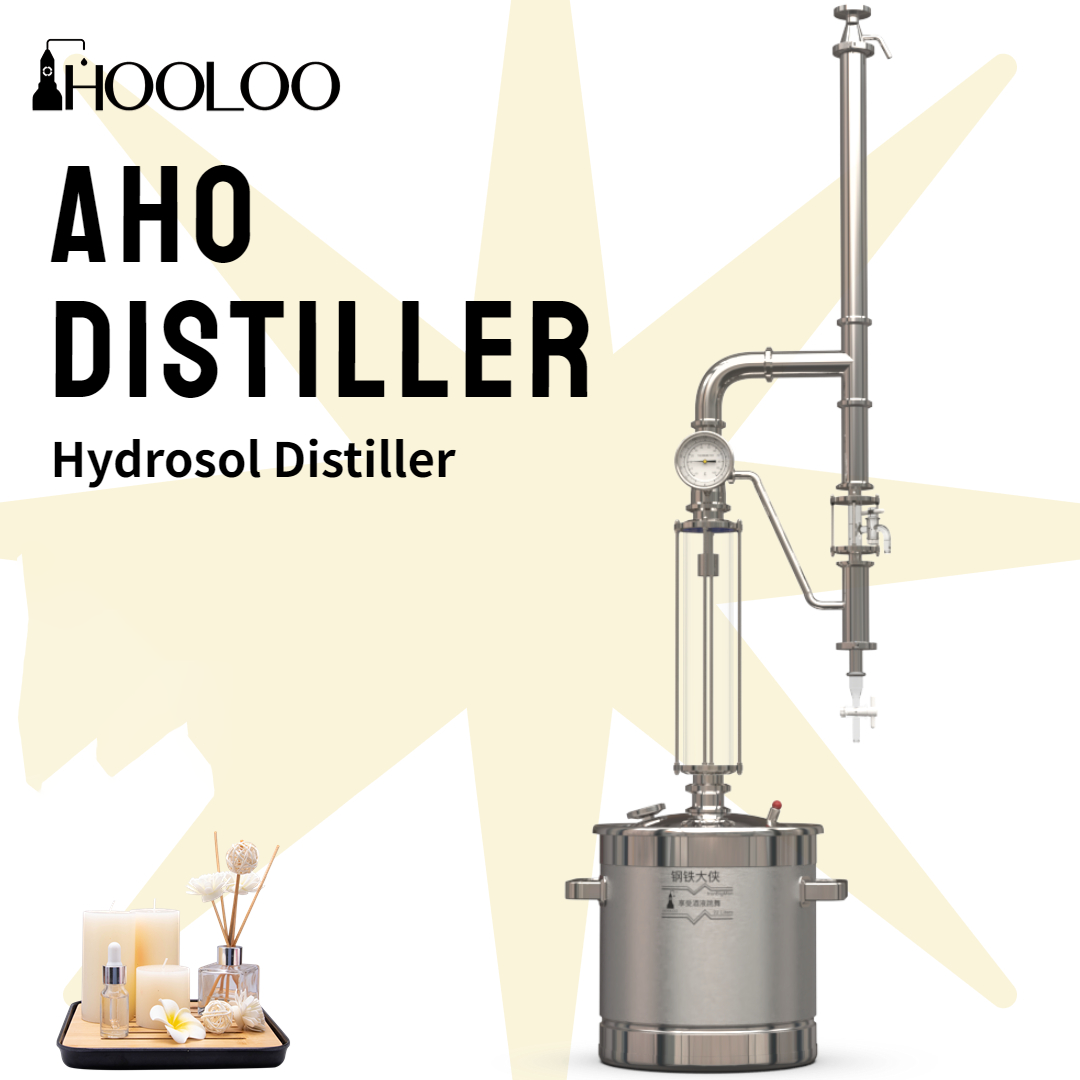 50l pot plant HOOLOO 22L Household Small Vodka Brewer Machine Pure Copper Mesh Distillation Tower