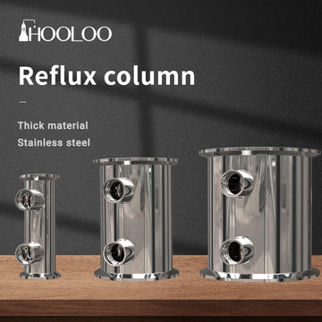 Stainless Steel Delphlegmator/Reflux Column/First Condenser - Hooloo Distilling Equipment Supply