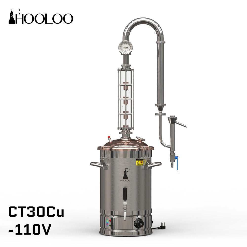 30L HOOLOO Distiller Brewer(CT30Cu) - Hooloo Distilling Equipment Supply
