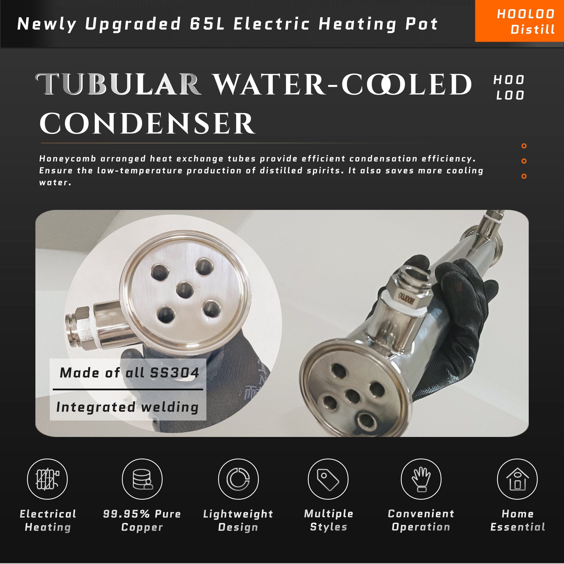 65L Rocket Distiller - Hooloo Distilling Equipment Supply