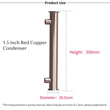 Red copper condenser(1.5"/2")
