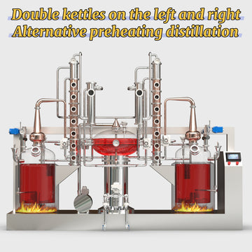 100 Liters*2 Charente Automatic Continuous Distillation System