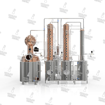 1500L / 400Gal Copper Distillation Equipmen - German Design 3 - Hooloo Distilling Equipment Supply
