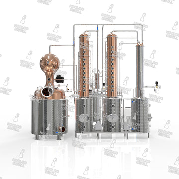 1500L / 400Gal Copper Distillation Equipment - German Design 1 - Hooloo Distilling Equipment Supply