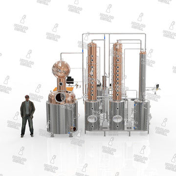 1500L / 400Gal Copper Distillation Equipmen - German Design 3 - Hooloo Distilling Equipment Supply