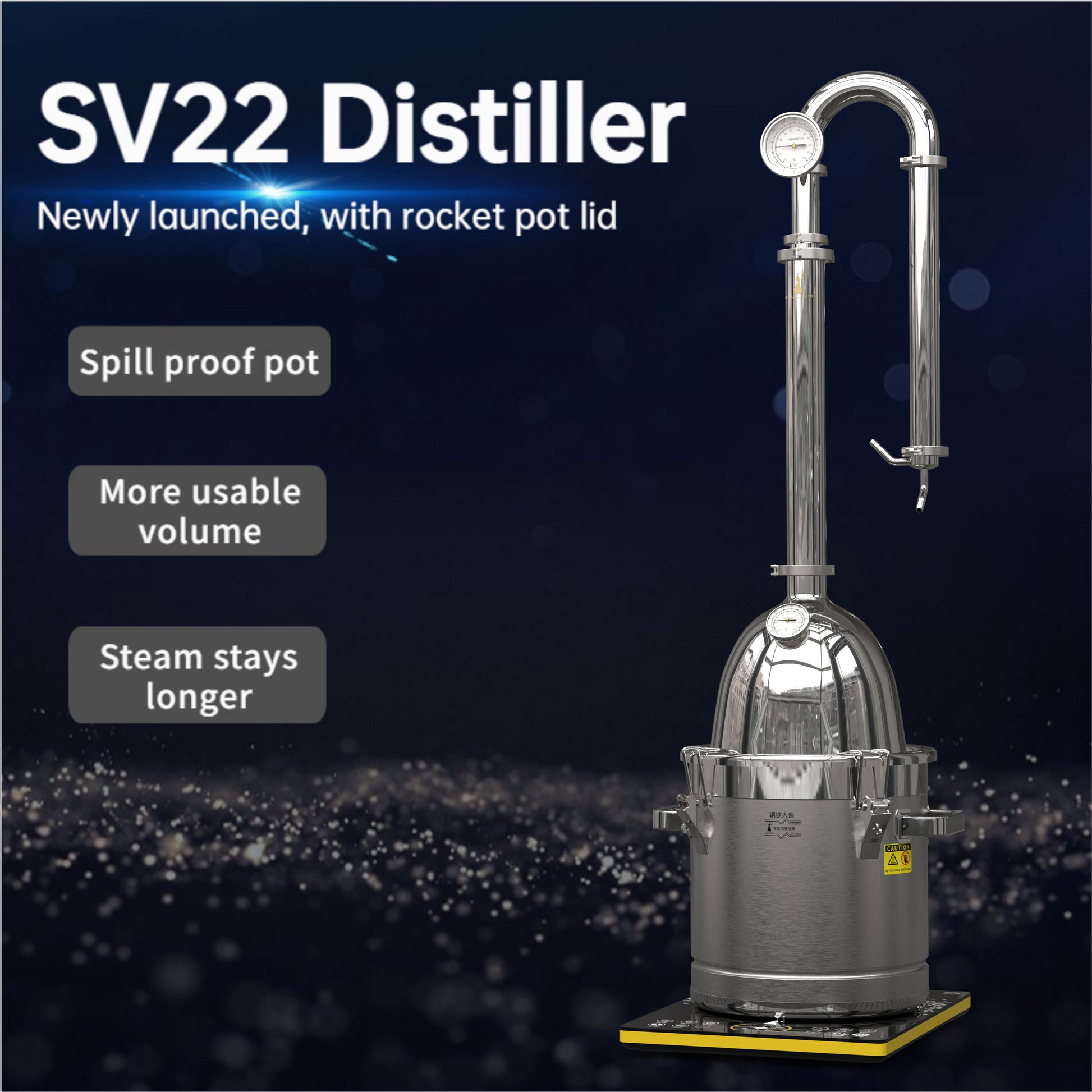 SV22 Distiller【Free shipping worldwide!】 - Hooloo Distilling Equipment Supply