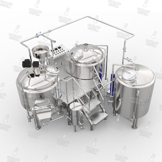 500L / 130Gal Brewhouse Beer Brewing Equipment & Mash Tun - Hooloo Distilling Equipment Supply