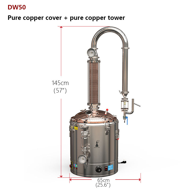 DW50 Hydrolat & Essential Oil Distiller - Hooloo Distilling Equipment Supply