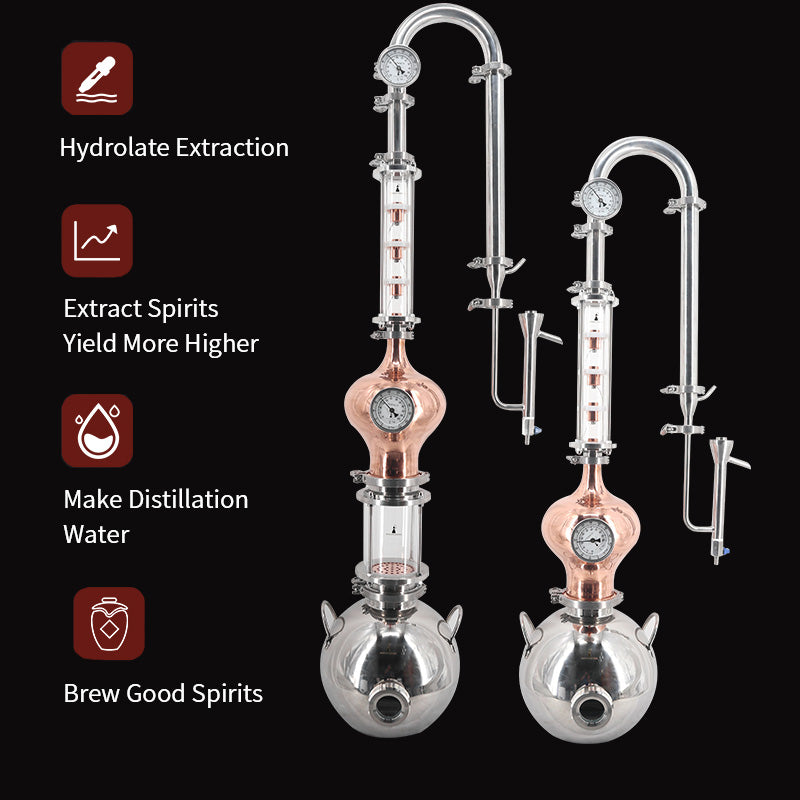 HOOLOO Household Hooloo Copper Distiller - Hooloo Distilling Equipment Supply