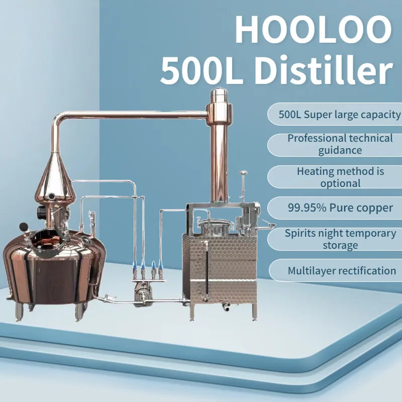 500L Commercial distiller brewing equipment - Hooloo Distilling Equipment Supply
