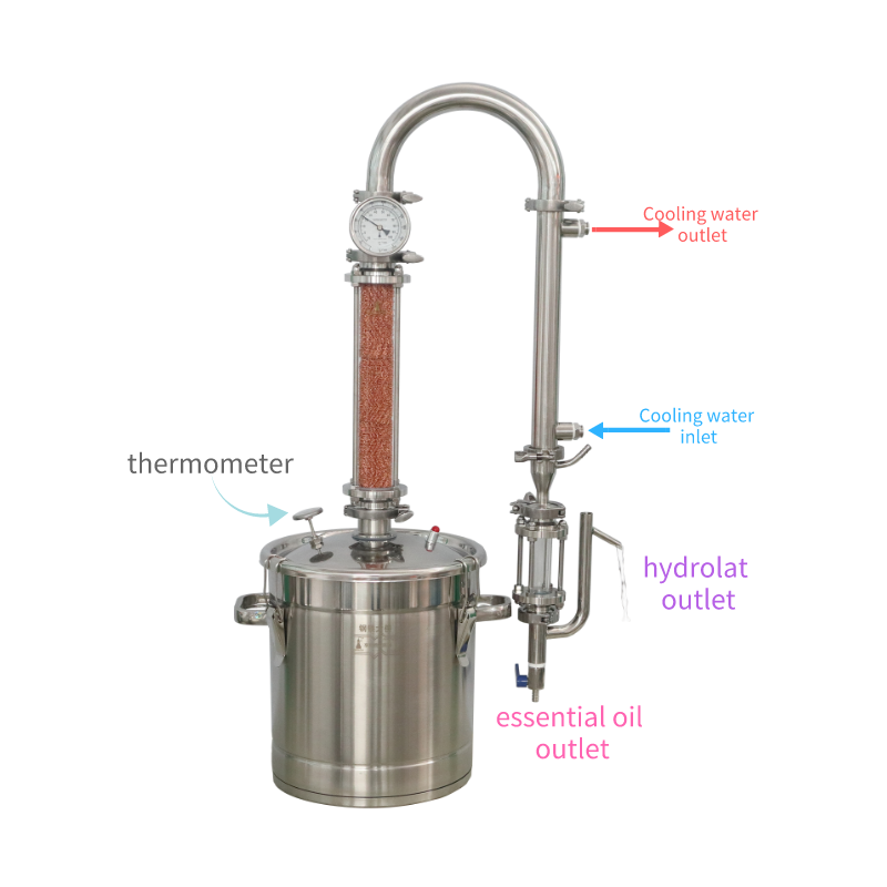 DW22 Household Hydrolat Essential Oil Distiller - Hooloo Distilling Equipment Supply