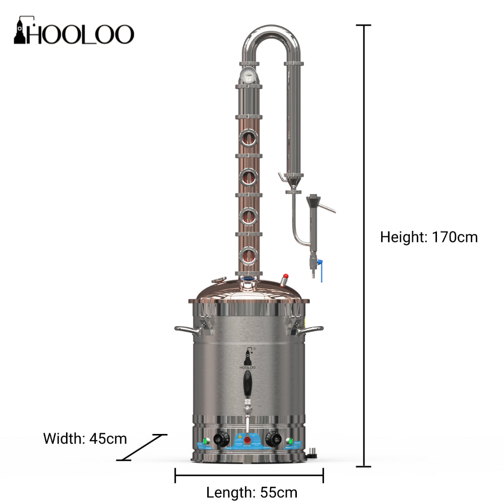 65L Copper Lid Copper Column Distiller(CS65)