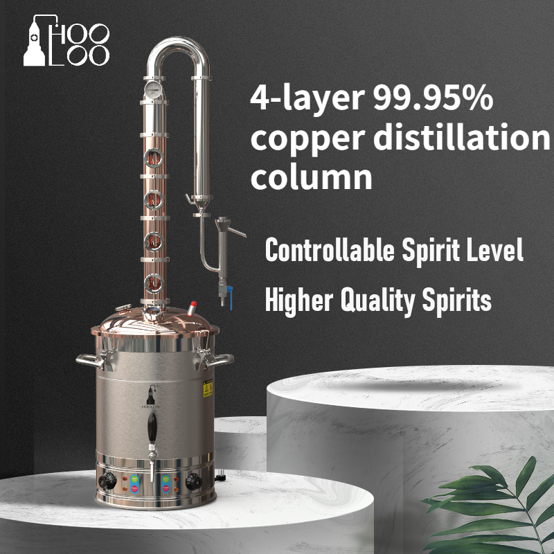 65L Copper Lid Copper Column Distiller(CS65) - Hooloo Distilling Equipment Supply