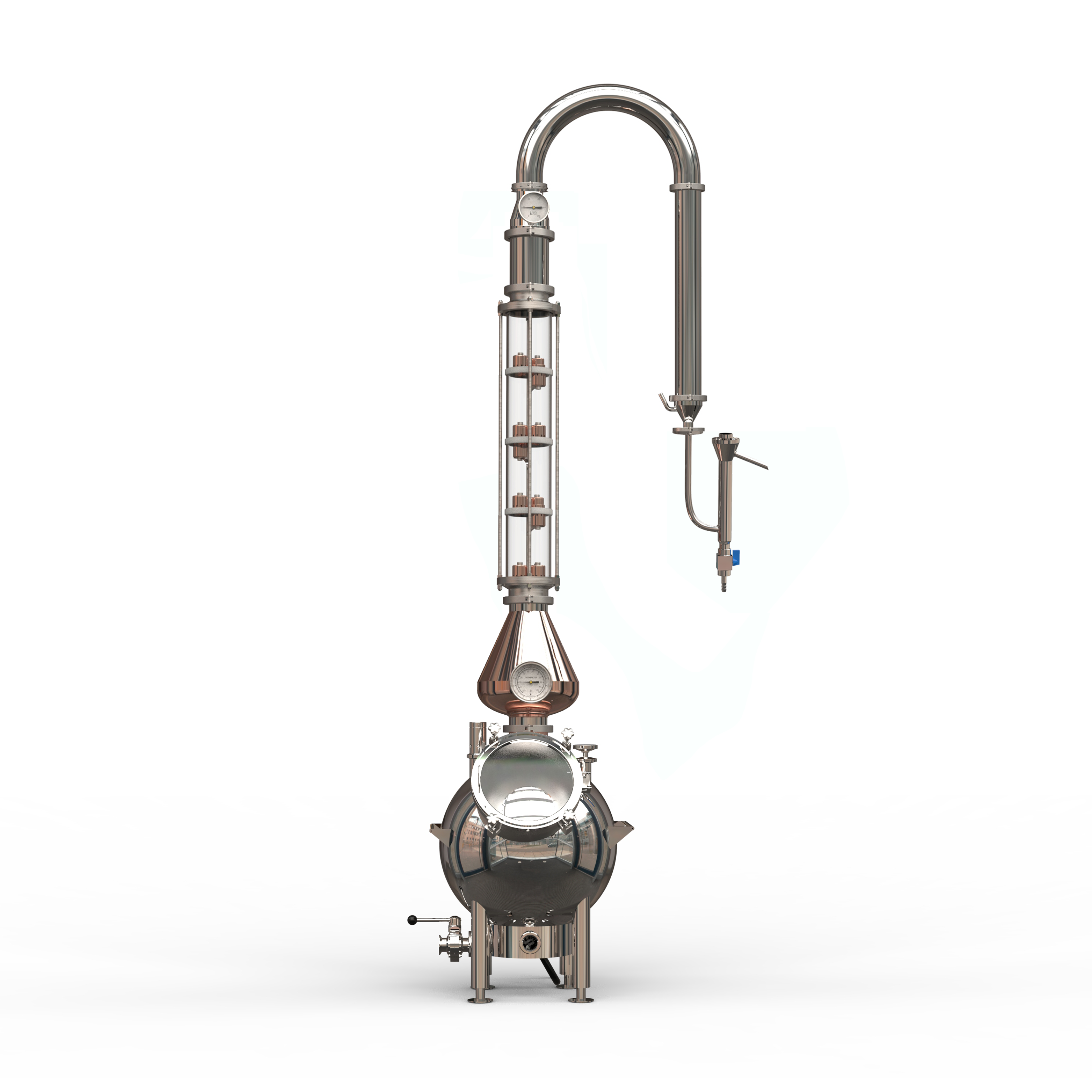 42L Glass Distillation Column Distiller-DDP (customized)