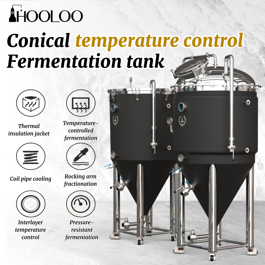 500L/130Gal Conical Single Layer Atmospheric/Pressure Resistant Brewer Brewing Equipment Mentor (FOB)