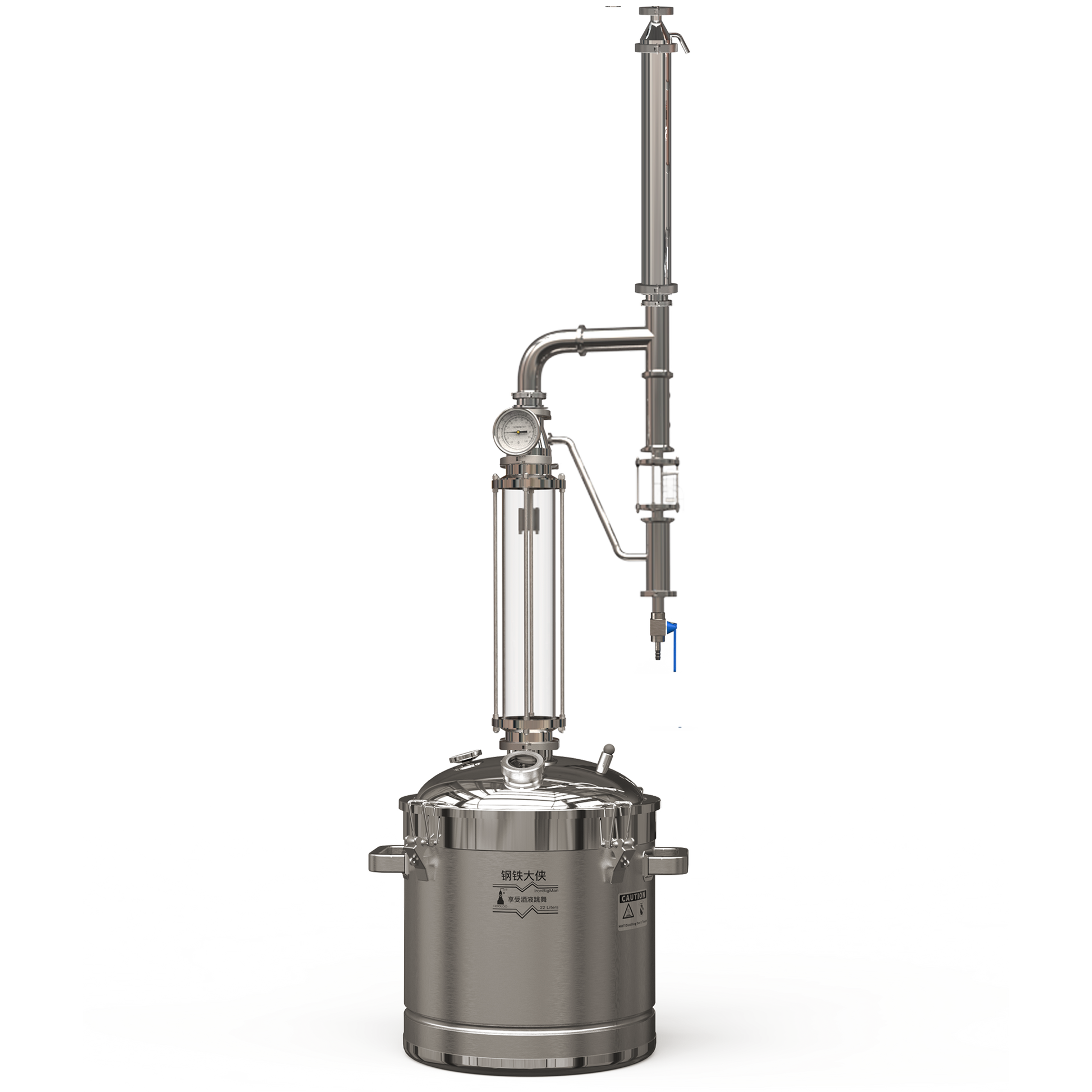 22L/50L AHO Plant Hydrosol Distiller - Hooloo Distilling Equipment Supply