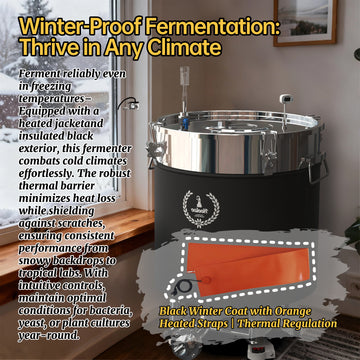 21L(5.6Gal)/50L(13.2Gal)/98L(21.6Gal) Stainless steel fermentation tank