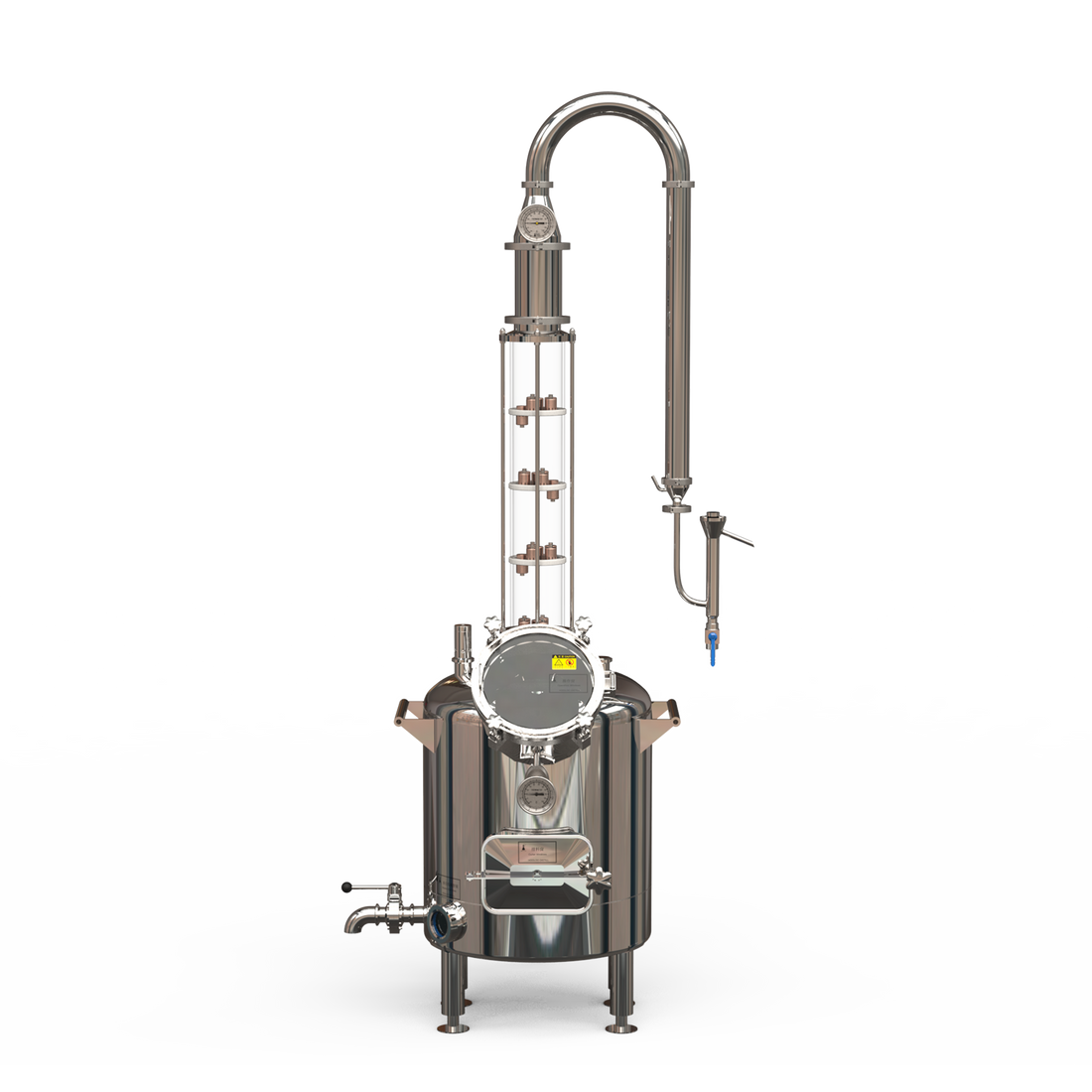 Commercial Distillation Unit 120L Commercial Column Distillation Equipment Electric Heating (FOB Pr