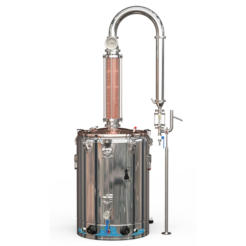80L Glass Column Copper Mesh Copper Lid Essential Oils & Hydrosol Distiller(DW80)