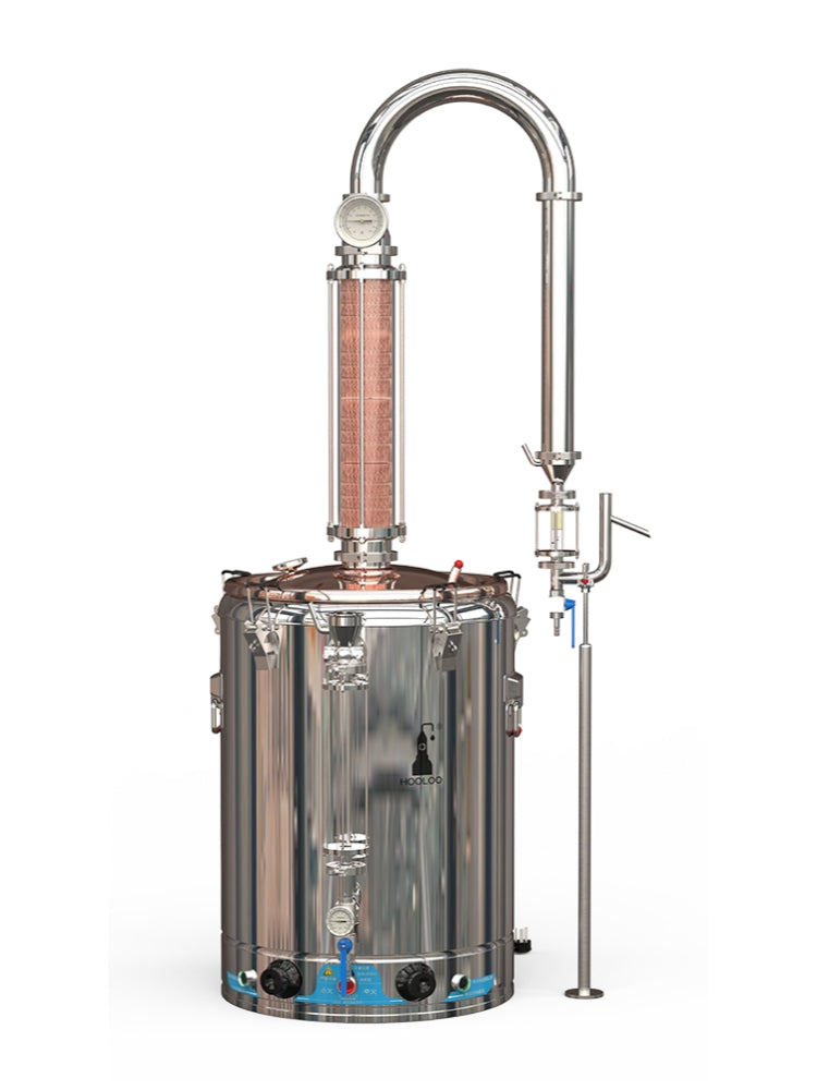 80L Glass Column Copper Mesh Copper Lid Essential Oils & Hydrosol Distiller(DW80)