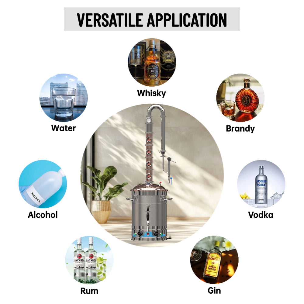 65L Copper Lid Copper Column Distiller(CS65)