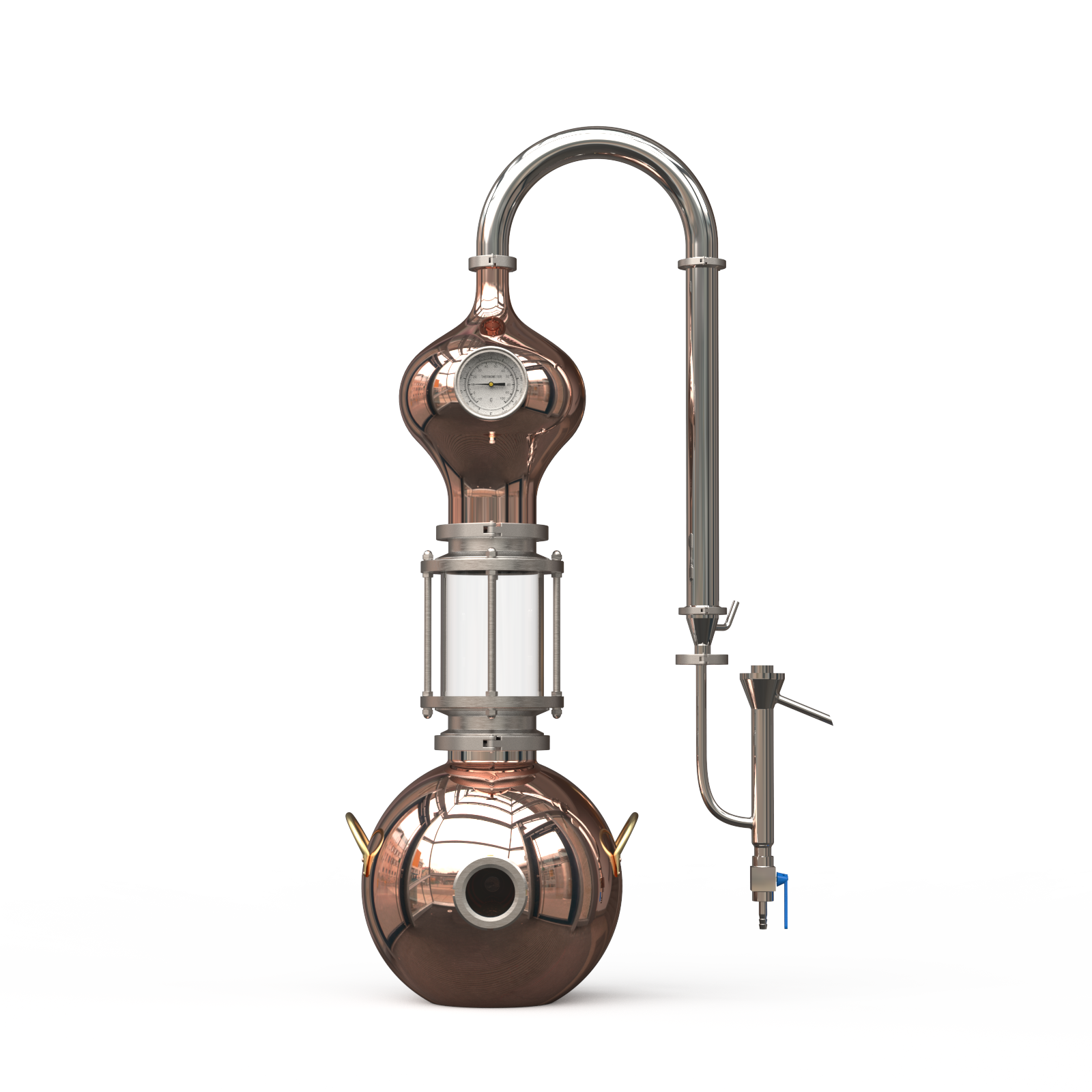 15L Popular Free Shipping Patented Copper Pot Still for Home Lab (D15) 15L Popular Free Shipping Patented Copper Pot Still for Home Lab (D15)