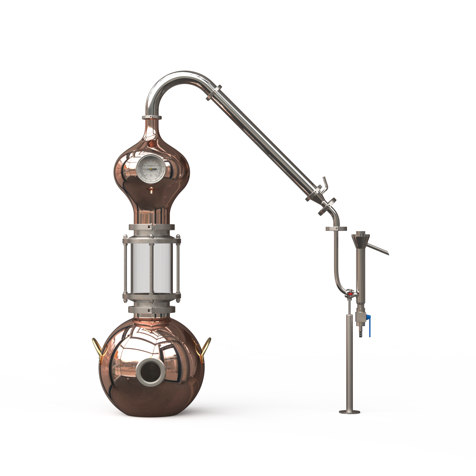 15L Popular Free Shipping Patented Copper Pot Still for Home Lab (D15)