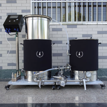Double Barrel Heat Exchange Cycle Saccharification System Mash Tun 304L Stainless steel  For Beer/Whiskey(FOB Price)
