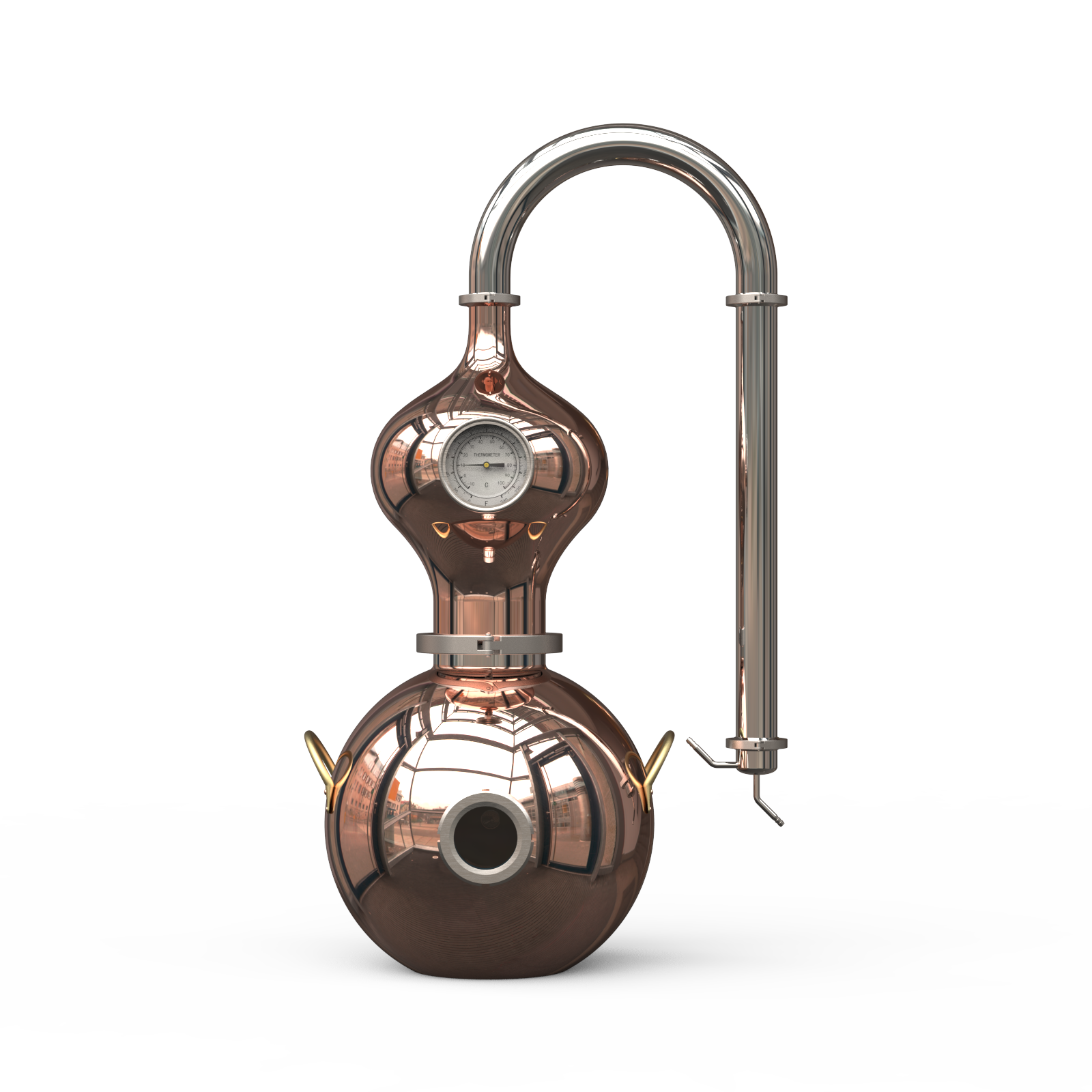 15L Popular Free Shipping Patented Copper Pot Still for Home Lab (D15)