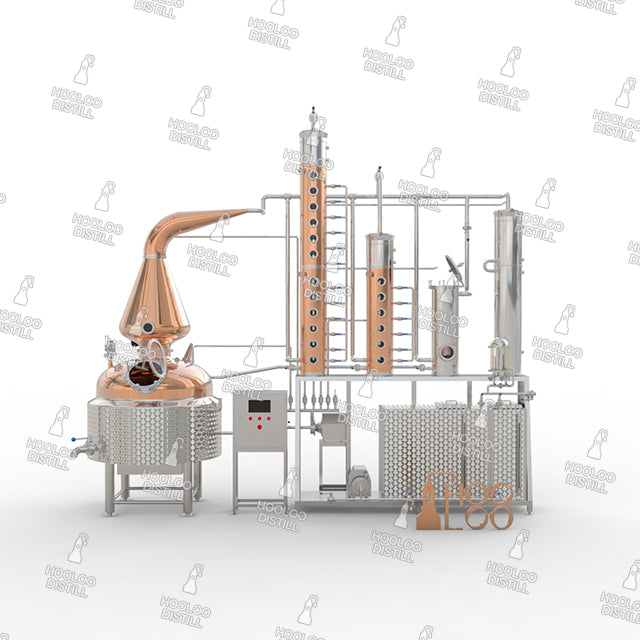 800L / 211Gal Copper Distillation Equipment with Bubble Caps