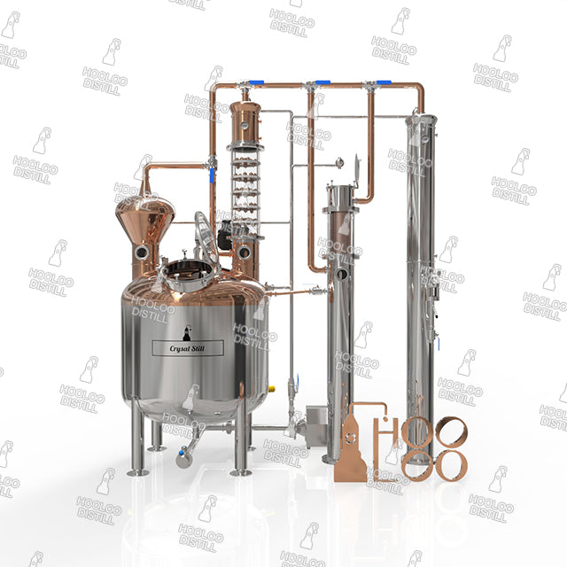 760L / 200Gal Copper Distillation Equipment with Bubble Caps Crystal C