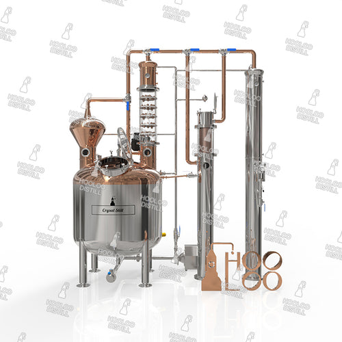 760L / 200Gal Copper Distillation Equipment with Bubble Caps Crystal Column - Hooloo Distilling Equipment Supply