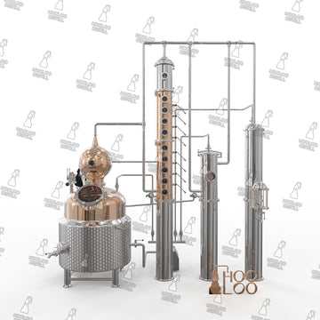 400L / 106Gal Copper Column Distillation Equipment - Hooloo Distilling Equipment Supply