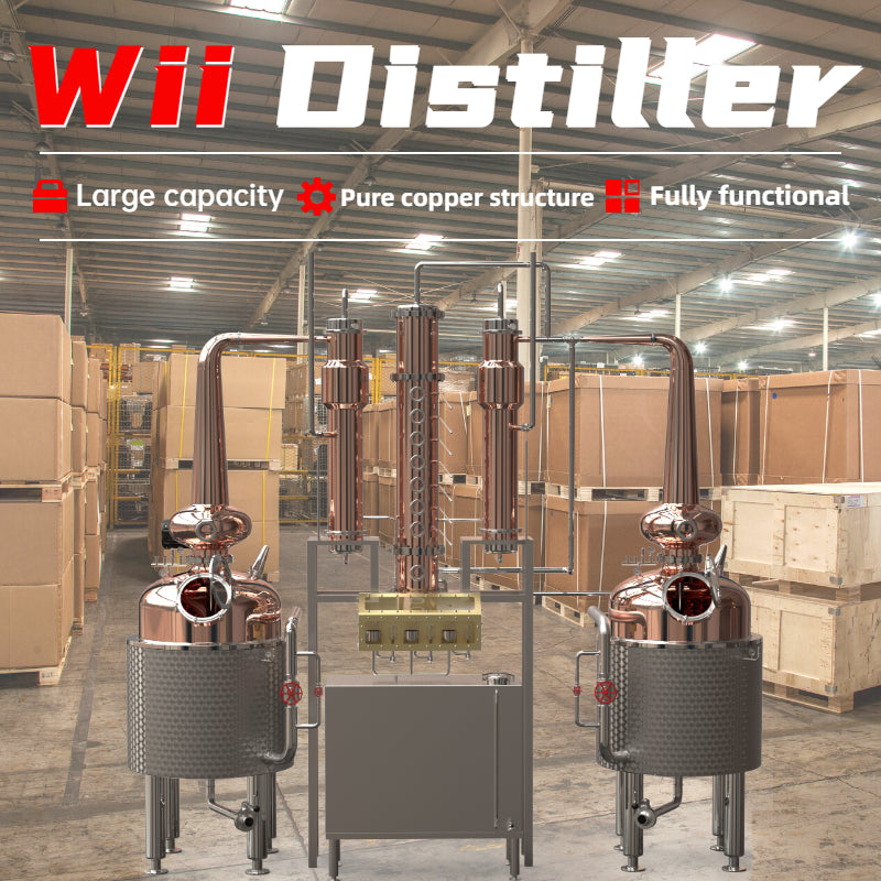 1500L + 1250L Doppelkesselkörper-Destilliersystem (Wii-Destilliersystem) 