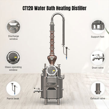 CT/CS120 Water Bath Jacketed Distiller（FOB price）