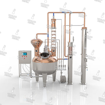 400L / 106Gal Crystal & Copper Distillation Equipment with Glass Column