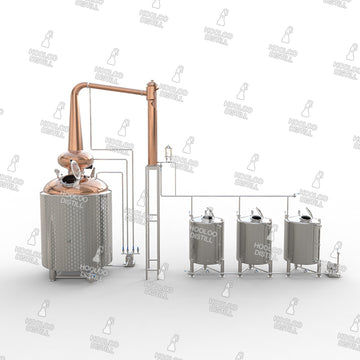 6500L / 1717Gal Copper Distillation Equipment Wash Still
