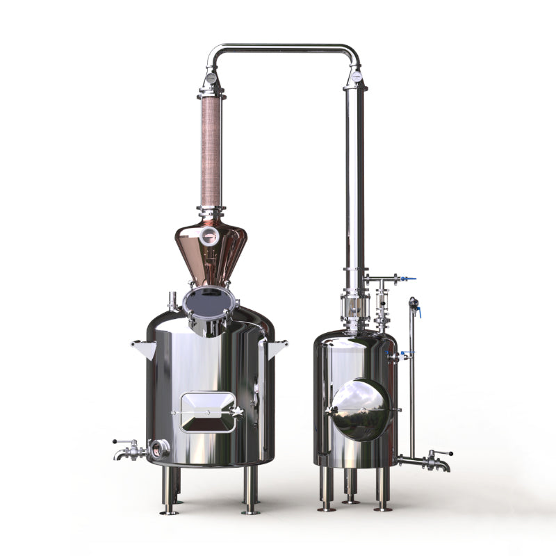 300L Copper Mesh Glass Column Hydrosol Distiller (CT300) - Hooloo Distilling Equipment Supply