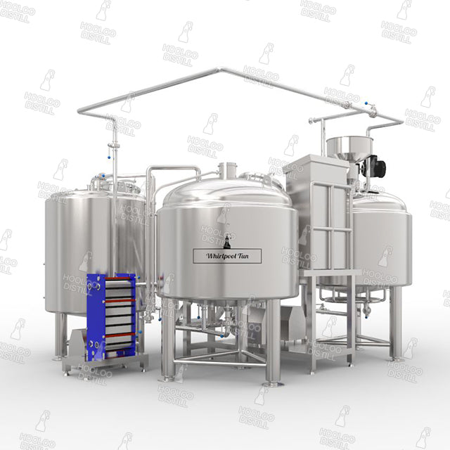 500L / 130Gal Brewhouse Beer Brewing Equipment & Mash Tun - Hooloo Distilling Equipment Supply