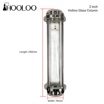 HOOLOO Hohlglas-Destillationskolonne (2"/3") 