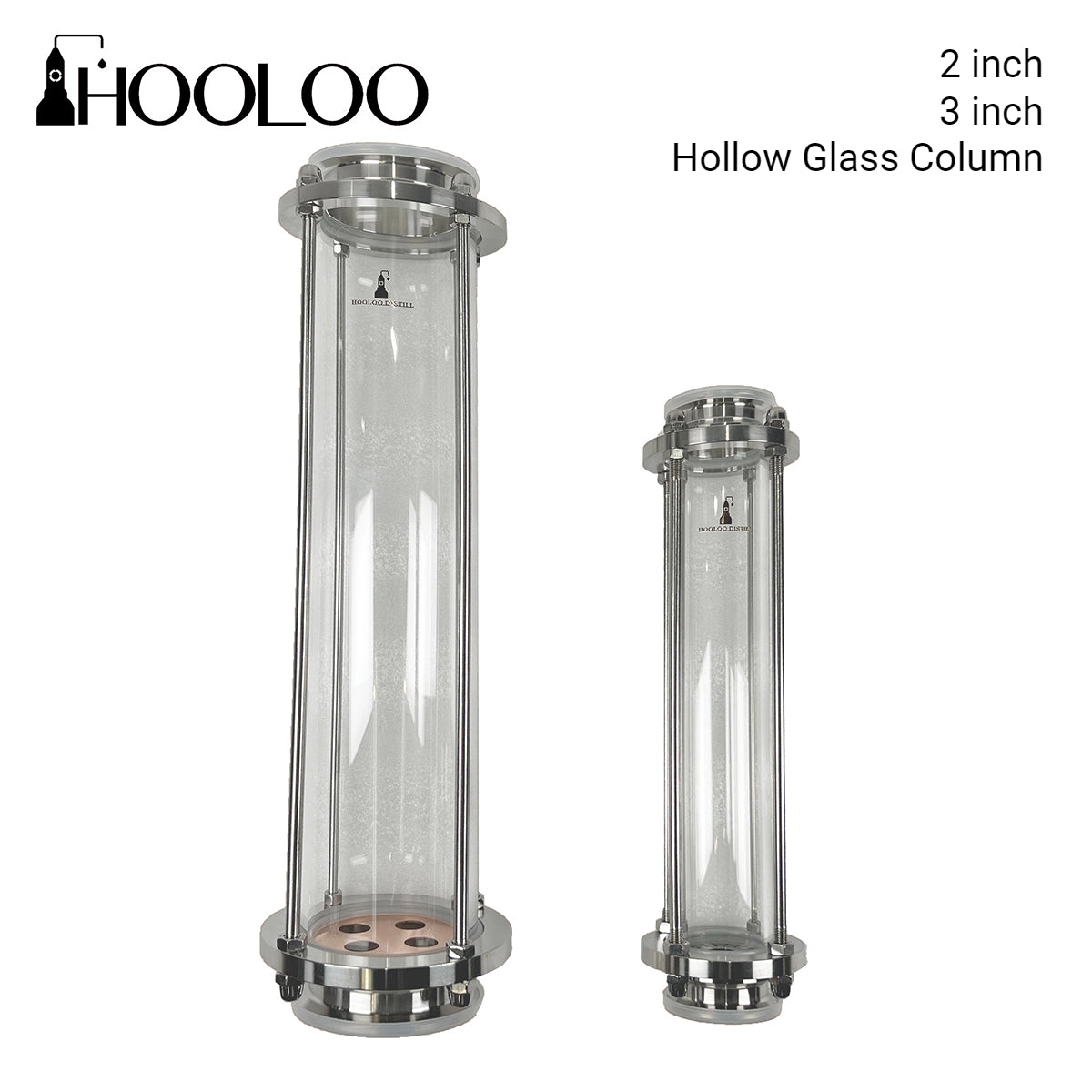 HOOLOO Hollow Glass Distillation Column (2”/3”)
