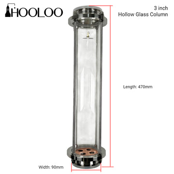 HOOLOO Hollow Glass Distillation Column (2”/3”)