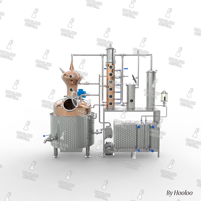 400L / 106Gal Copper Distillation Equipment with Bubble Caps - Type I